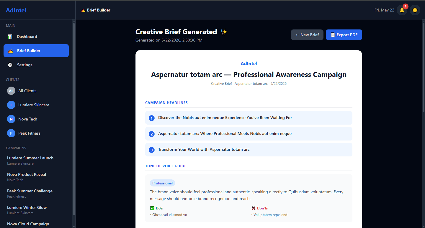 CampaignIQ AI — screen 3