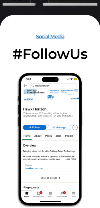Hawk Horizon Digital — mobile view