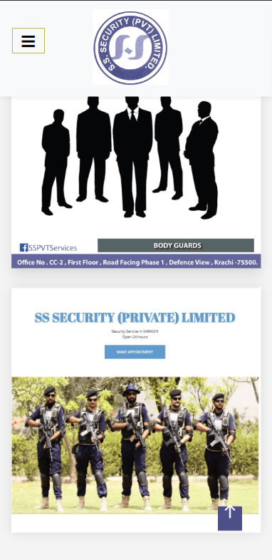 S.S. Security (Pvt) Limited — mobile view